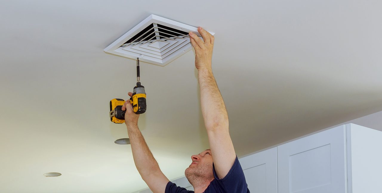 Attics Express technician sealing rodent entry points in a the Bay Area, CA attic